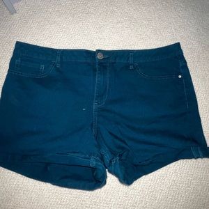 LC Lauren Conrad Teal Shorts Size 16